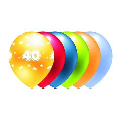 Balon 40 mix kolorów metalik 5szt Balon 40 mix kolorów metalik 5szt