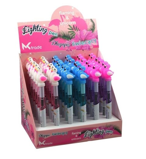 Długopis led świecący Flaming 3 kolory (36szt) Długopis led świecący Flaming 3 kolory (36szt)