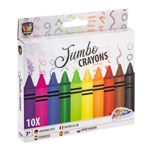 Kredki świecowe Jumbo 10szt Kredki świecowe Jumbo 10szt