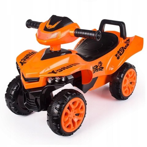 Jeździk quad dziecięcy z dźwiękiem pomarańczowy