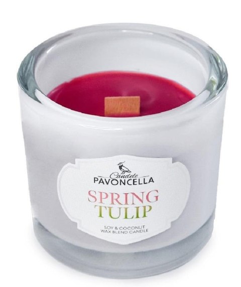 Świeczka sojowa Spring Tulip biała 170g Świeczka sojowa Spring Tulip biała 170g