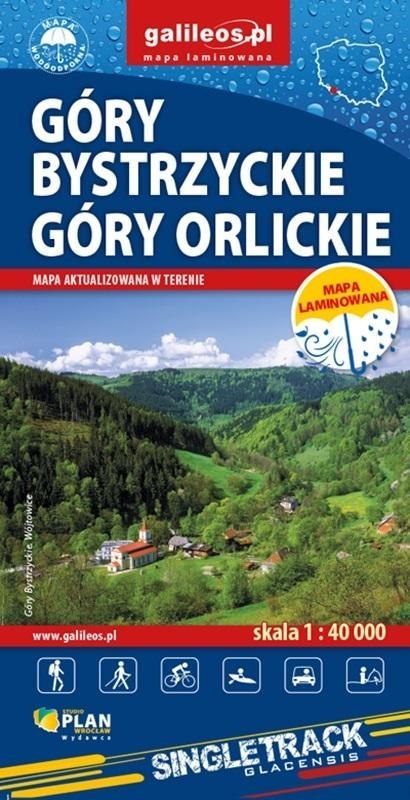 Mapa - Góry Bystrzyckie i Góry Orlickie 1:40 000 Mapa - Góry Bystrzyckie i Góry Orlickie 1:40 000