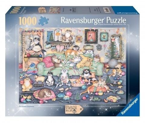 Puzzle 1000 Łobuziarskie koty w święta Puzzle 1000 Łobuziarskie koty w święta