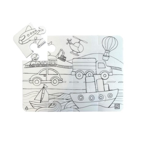 Puzzle Pojazdy Funny Mat STRIGO Puzzle Pojazdy Funny Mat STRIGO
