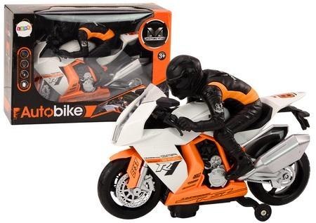 Motor z motocyklistą + światła i dźwięk Motor z motocyklistą + światła i dźwięk