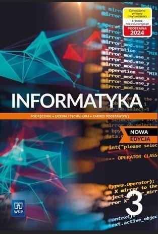 Informatyka LO 3 Podr. ZP w.2024 WSIP
