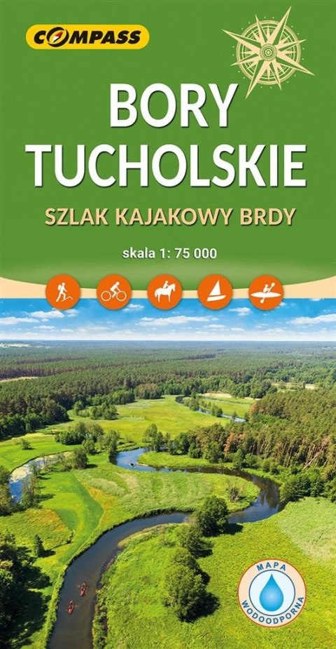 Mapa - Bory Tucholskie 1:75 000 Mapa - Bory Tucholskie 1:75 000