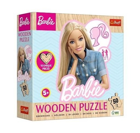 Puzzle drewniane 50 Ulubiona modna Barbie TREFL Puzzle drewniane 50 Ulubiona modna Barbie TREFL
