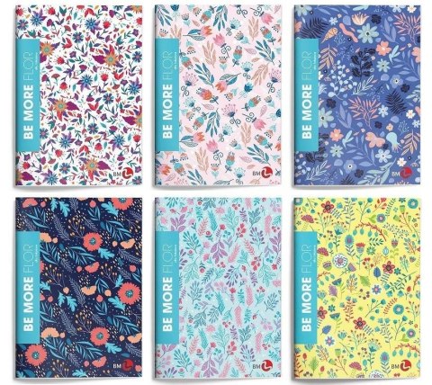 Zeszyt A4/48K linia Be More Flor (10szt) Zeszyt A4/48K linia Be More Flor (10szt)