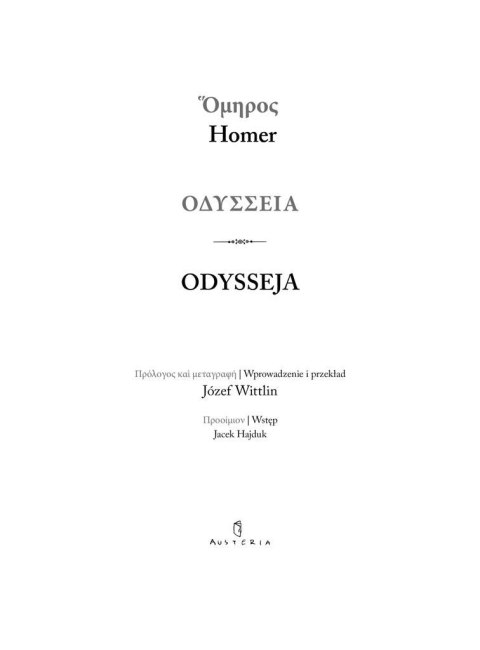 Odysseja w.grecko-polska Odysseja w.grecko-polska