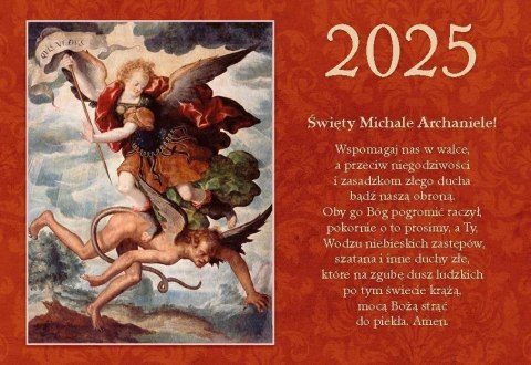 Kalendarz 2025 Św. Michał Archanioł Kalendarz 2025 Św. Michał Archanioł
