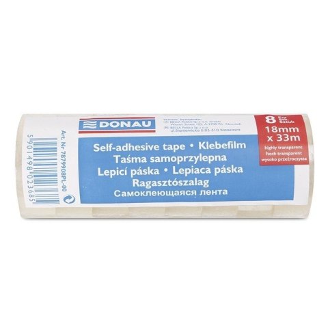 Taśma biurowa 18mmx33m (8szt) Taśma biurowa 18mmx33m (8szt)