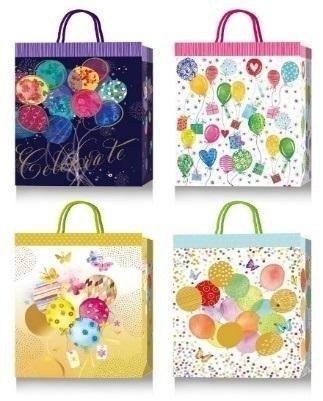 Torebka ozdobna 51x72x18cm urodziny mix ROZETTE Torebka ozdobna 51x72x18cm urodziny mix ROZETTE