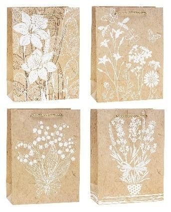Torebka ozdobna Kwiaty 26x32x10cm mix ROZETTE Torebka ozdobna Kwiaty 26x32x10cm mix ROZETTE