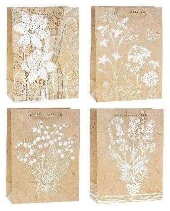 Torebka ozdobna Kwiaty 31x40x12cm mix ROZETTE Torebka ozdobna Kwiaty 31x40x12cm mix ROZETTE