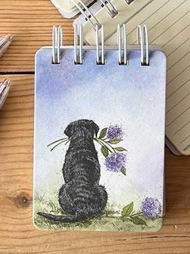 Kołonotes A7 SSN39 Labrador z kwiatami Kołonotes A7 SSN39 Labrador z kwiatami