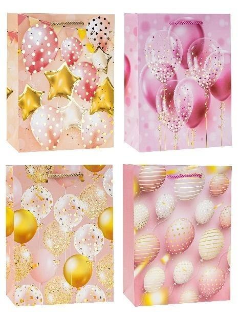 Torebka ozdobna 18x23x8 balony mix ROZETTE Torebka ozdobna 18x23x8 balony mix ROZETTE