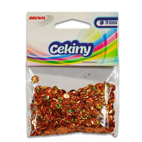 Cekiny hologramowe H 100 miedziany