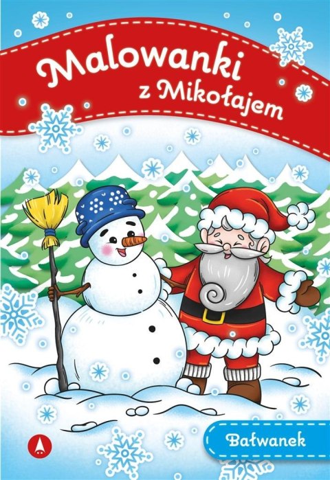 Malowanki z Mikołajem. Bałwanek Malowanki z Mikołajem. Bałwanek