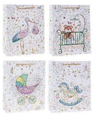 Torebka ozdobna 18x23x8cm mix ROZETTE Torebka ozdobna 18x23x8cm mix ROZETTE