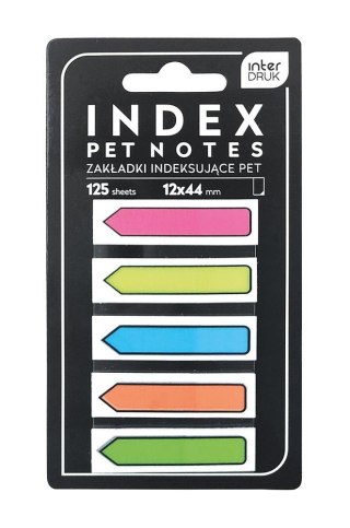 Zakładki indeksujące Pet Strzałki Neon 125szt