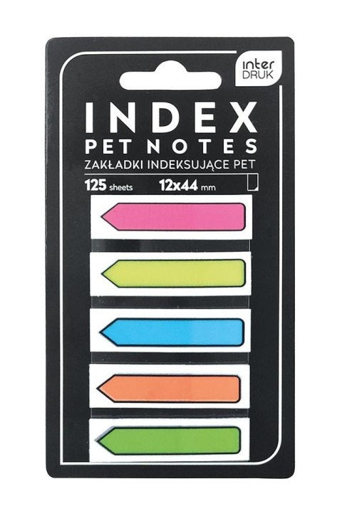 Zakładki indeksujące Pet Strzałki Neon 125szt