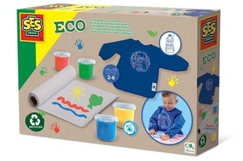 Eco Farby do malowania palcami z fartuszkiem Eco Farby do malowania palcami z fartuszkiem