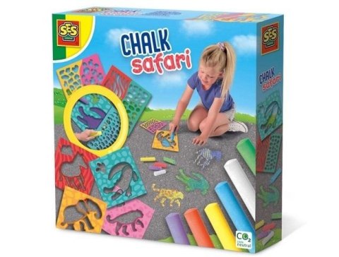 Kreda chodnikowa + szablony Safari Kreda chodnikowa + szablony Safari