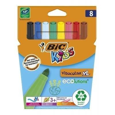Flamastry Kids Visacolor XL 8 kolorów BIC Flamastry Kids Visacolor XL 8 kolorów BIC