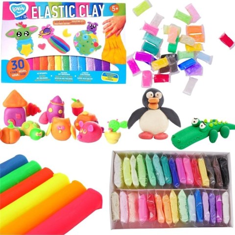 Zestaw lekkiej ciastoliny piankolina 30szt Zestaw lekkiej ciastoliny piankolina 30szt