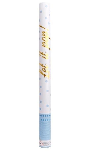 Armatka konfetti niebieska papier okrągły 60cm Armatka konfetti niebieska papier okrągły 60cm