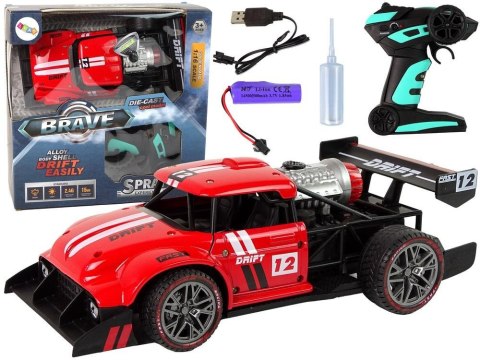Auto R/C 1:16 zdalnie sterowane czerwone Auto R/C 1:16 zdalnie sterowane czerwone