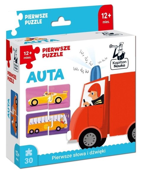 Kapitan Nauka. Auta. Pierwsze puzzle Kapitan Nauka. Auta. Pierwsze puzzle