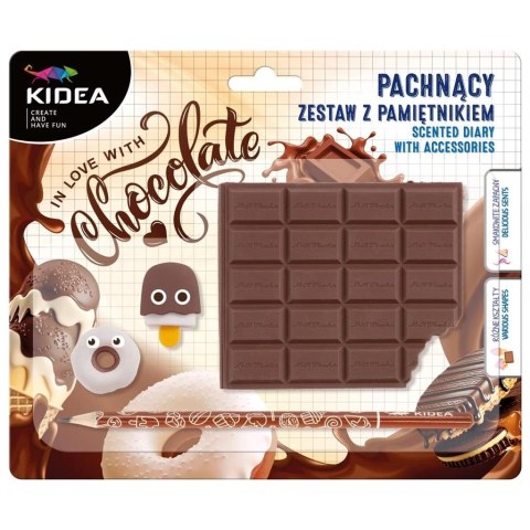 Pachnący pamiętnik czekolada + akcesoria KIDEA Pachnący pamiętnik czekolada + akcesoria KIDEA