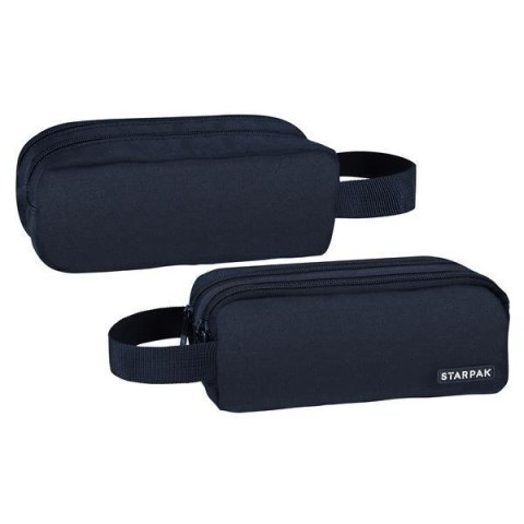 Piórnik saszetka 2 zamki Navy blue Piórnik saszetka 2 zamki Navy blue