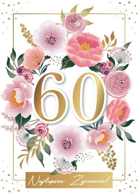 Karnet urodziny 60 Karnet urodziny 60