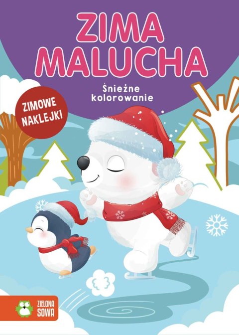 Zima malucha. Śnieżne kolorowanie Zima malucha. Śnieżne kolorowanie