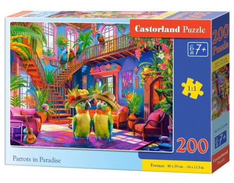 Puzzle 200 Parrots in Paradise CASTOR Puzzle 200 Parrots in Paradise CASTOR