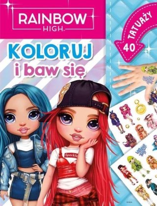 Rainbow High. Koloruj i baw się. 40 tatuaży