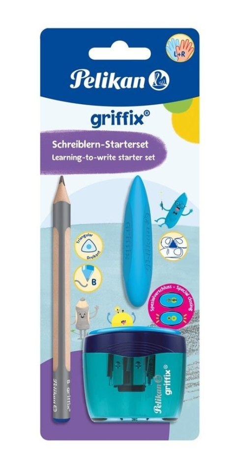 Zestaw Griffix ołówek + temperówka + gumka Zestaw Griffix ołówek + temperówka + gumka