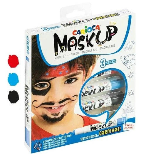 Kredki do twarzy MaskUP Carnival 3kol CARIOCA Kredki do twarzy MaskUP Carnival 3kol CARIOCA
