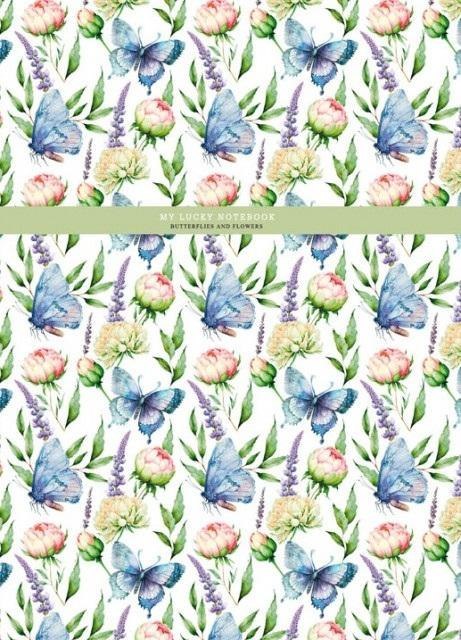 Notatnik 145x197/48K kratka kwiaty i motyle FRESH