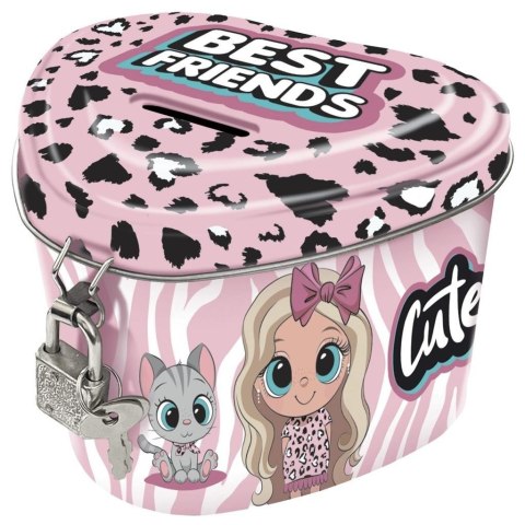 Skarbonka z kłódką serce Best Friends 10 DERFORM Skarbonka z kłódką serce Best Friends 10 DERFORM