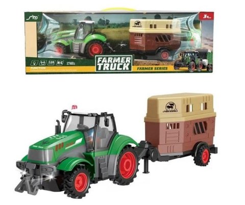 Traktor R/C z przyczepą do przewożenia koni Traktor R/C z przyczepą do przewożenia koni