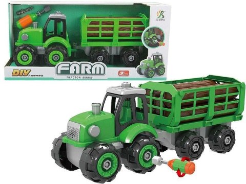 Traktor z przyczepą do skręcania ze śrubokrętem Traktor z przyczepą do skręcania ze śrubokrętem