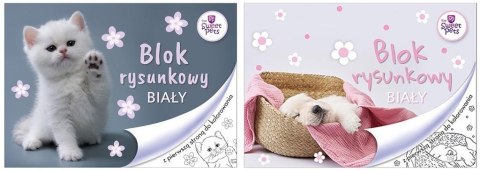 Blok rysunkowy A4/20K biały The sweet pets Blok rysunkowy A4/20K biały The sweet pets