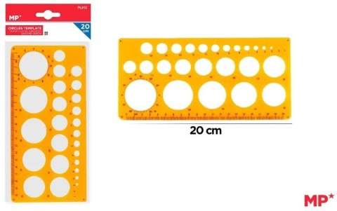 Szablon do rysowania kółek 20cm Szablon do rysowania kółek 20cm