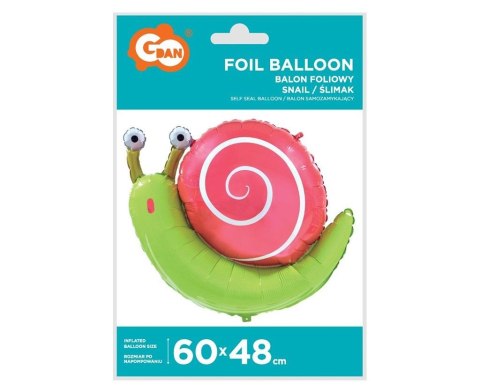 Balon foliowy Ślimak 60x48cm Balon foliowy Ślimak 60x48cm