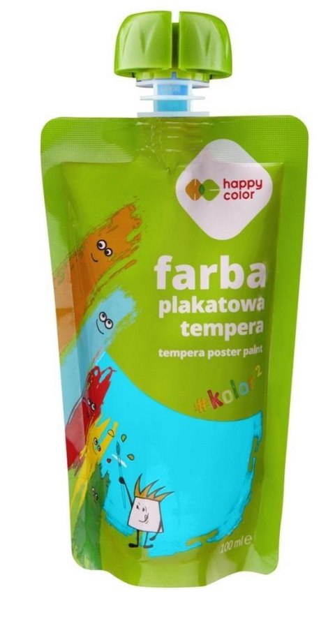 Farba tempera 100ml turkusowa HAPPY COLOR Farba tempera 100ml turkusowa HAPPY COLOR