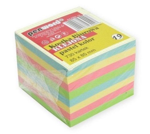 Kostka biurowa pastel 85x85x70mm 730K Kostka biurowa pastel 85x85x70mm 730K